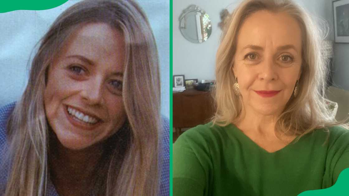 Sarah Lambert, then and now. Sarah Lambert, then and now.