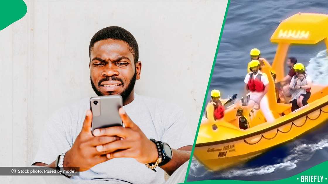 Both the dad and the child were later safely rescued by the sea rescue team