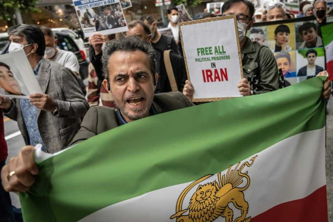 Demonstrators around the world are rallying in solidarity with the Iran protest movement