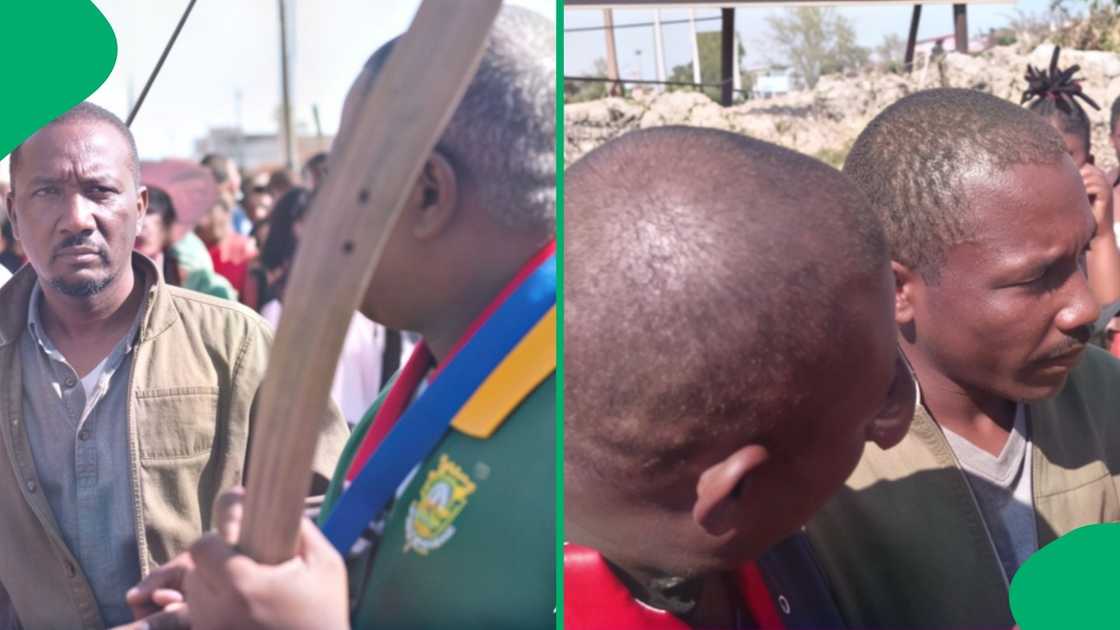 The rowdy crowd mistakenly profiled the local citizen as an undocumented foreign national before a group leader stepped in