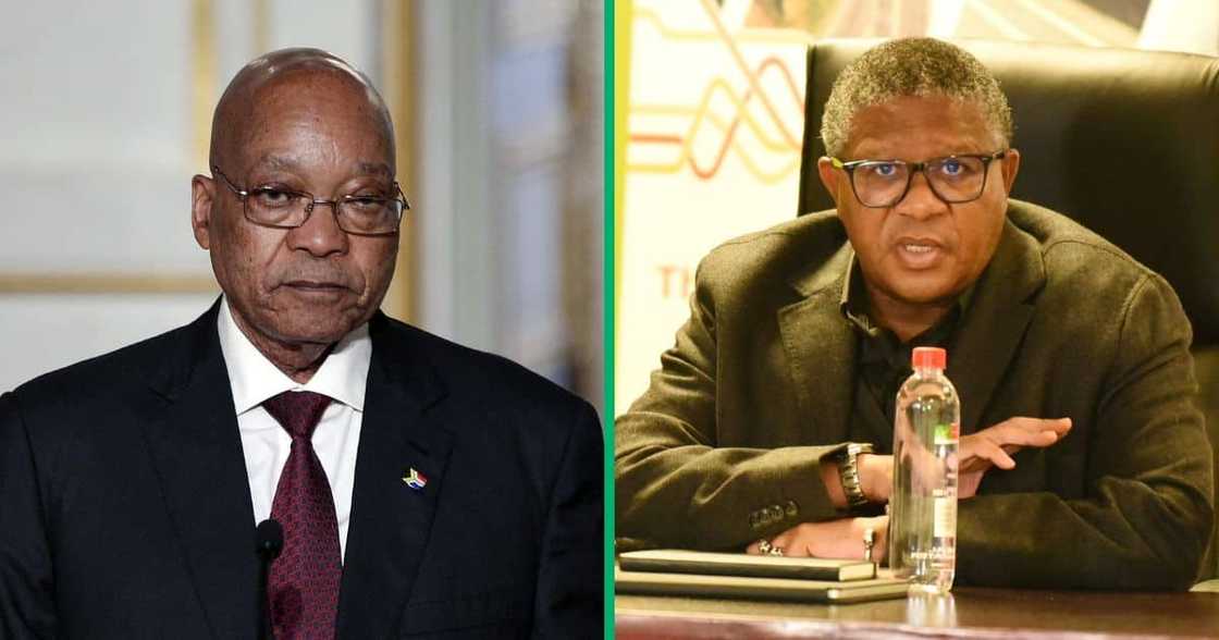Former South African President Jacob Zuma and ANC SG Fikile Mbalula Former South African President Jacob Zuma and ANC SG Fikile Mbalula