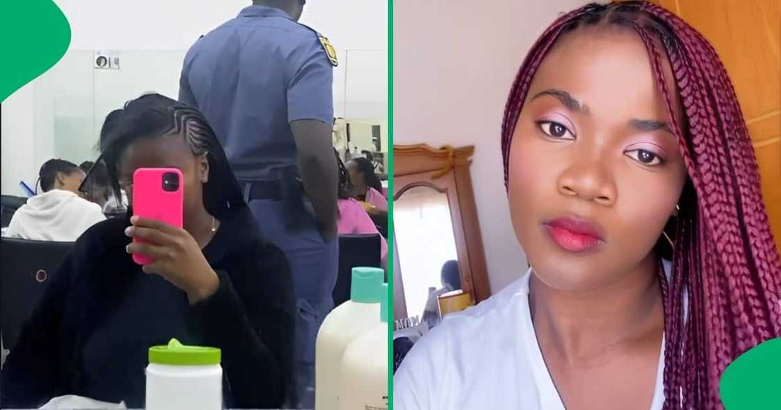 A woman shared how police showed up to a salon while she was getting her hair braided, causing the stylists to flee A woman shared how police showed up to a salon while she was getting her hair braided, causing the stylists to flee