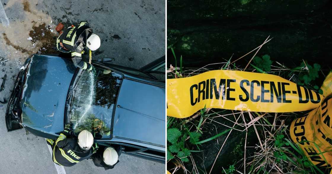 Five people have died in a single-vehicle crash after a Toyota Etios veered off a bridge Five people have died in a single-vehicle crash after a Toyota Etios veered off a bridge