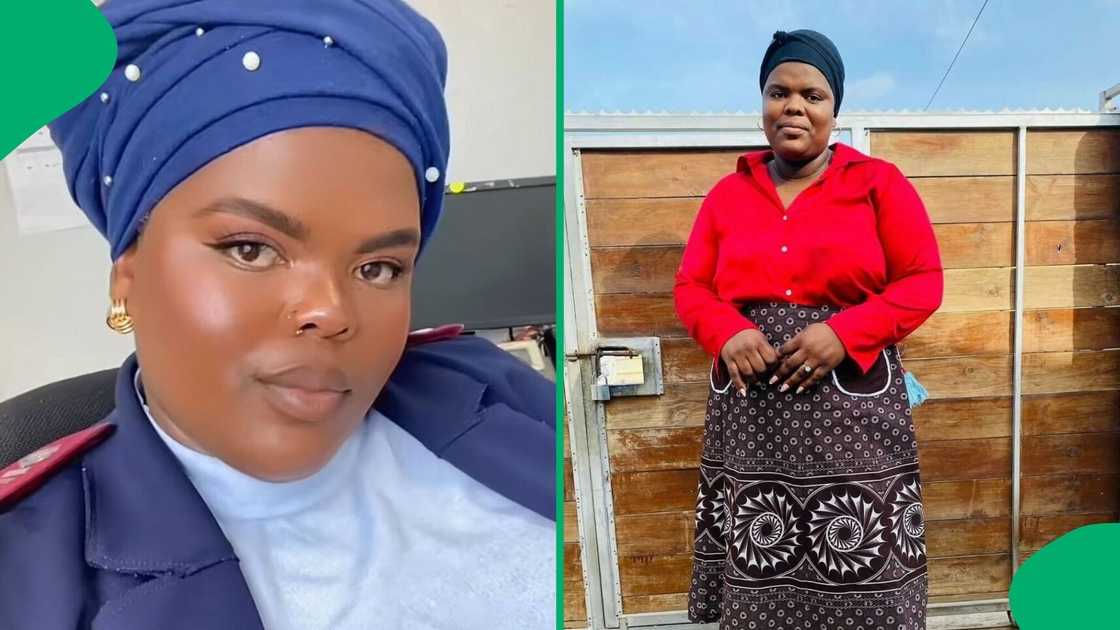 A TikTok video shows a woman unveiling her stunning shack home. A TikTok video shows a woman unveiling her stunning shack home.