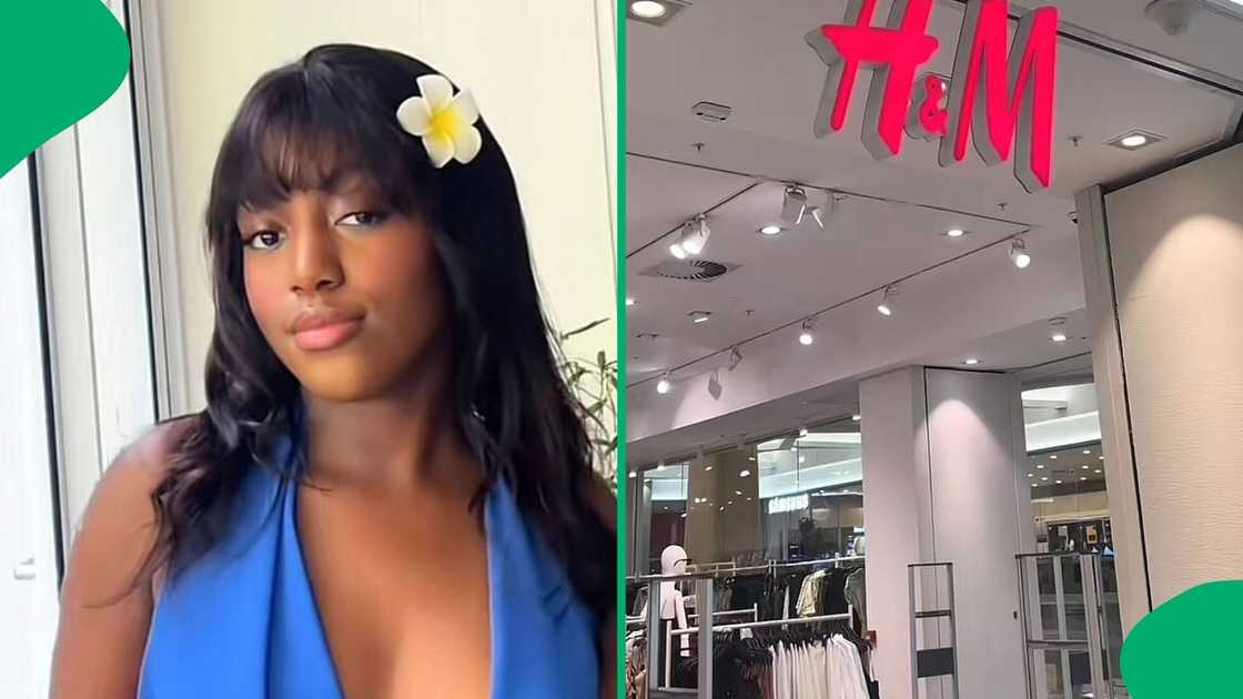 A woman showed off H&M's 50% off sale items in a TikTok video.