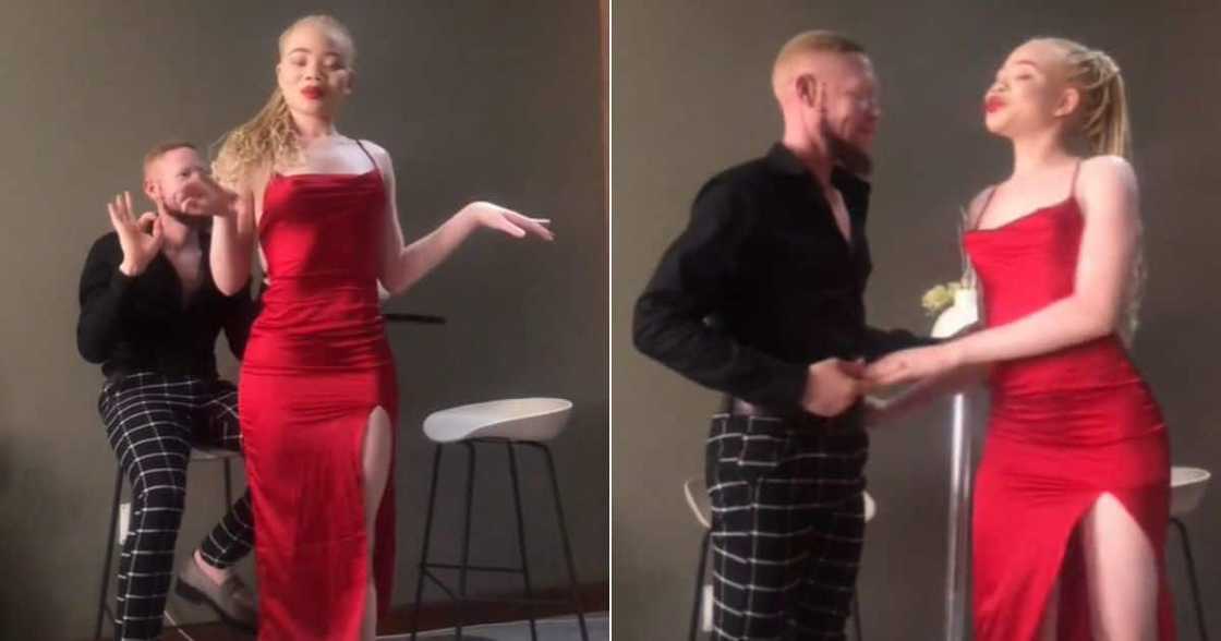 Couple with albinism goes TikTok viral Couple with albinism goes TikTok viral