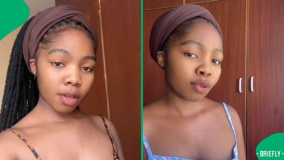 A woman was in tears after surprising her partner at his place in a TikTok video.