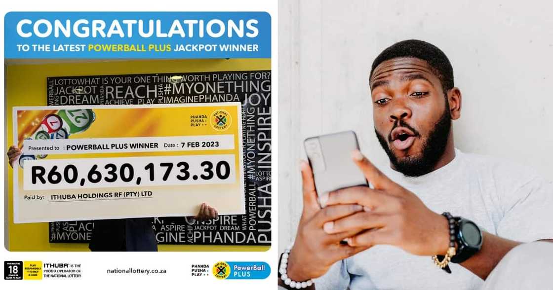 Man won R60 million lotto prize Man won R60 million lotto prize