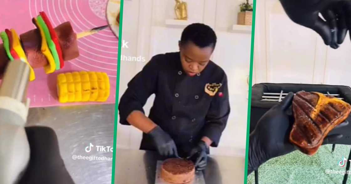 Braai cake impresses Mzansi on TikTok video