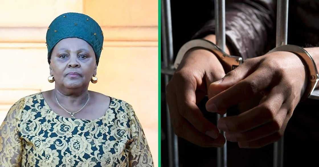 Nosiviwe Mapisa-Nqakula has handed herself over to the Lyttleton police station Nosiviwe Mapisa-Nqakula has handed herself over to the Lyttleton police station