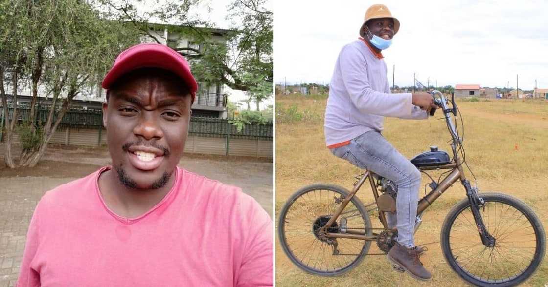 Limpopo, Student, Tlhologelo Mashala, Petrol Powered Bicycle, Delivery Business Limpopo, Student, Tlhologelo Mashala, Petrol Powered Bicycle, Delivery Business