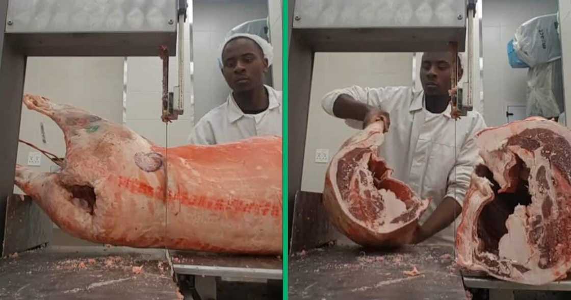 TikTok video of butcher's skill impressed Mzansi TikTok video of butcher's skill impressed Mzansi