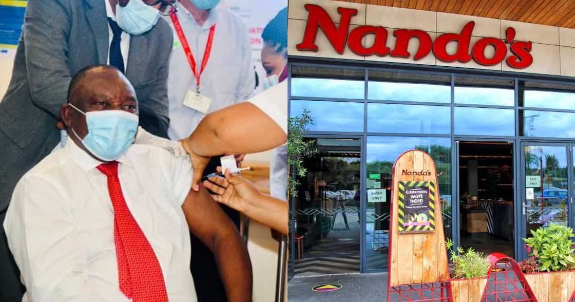 Nando's Takes a Fun Jab at Ramaphosa After He Takes the Covid Vaccine Nando's Takes a Fun Jab at Ramaphosa After He Takes the Covid Vaccine