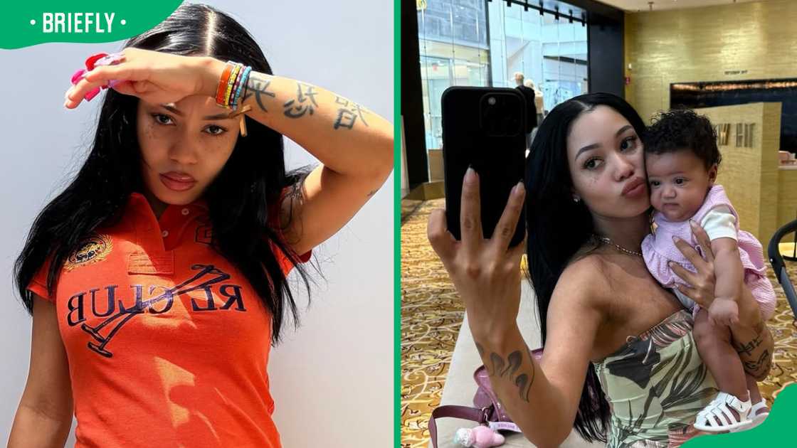 Coi Leray and her baby Coi Leray and her baby