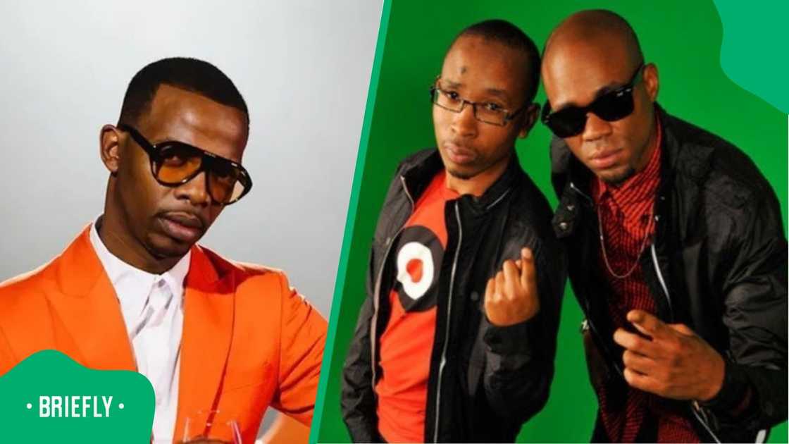 Zakes Bantwini and Liquideep posed for a cool photo. Zakes Bantwini and Liquideep posed for a cool photo.