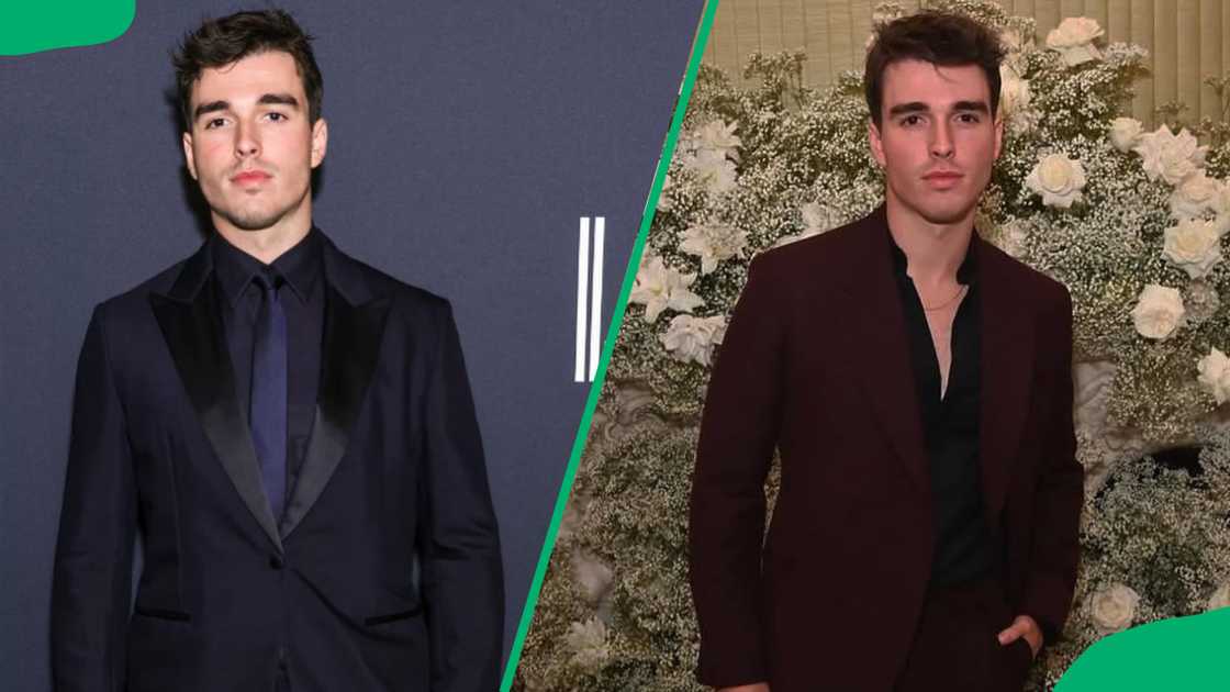 Corey Mylchreest wearing suits to events