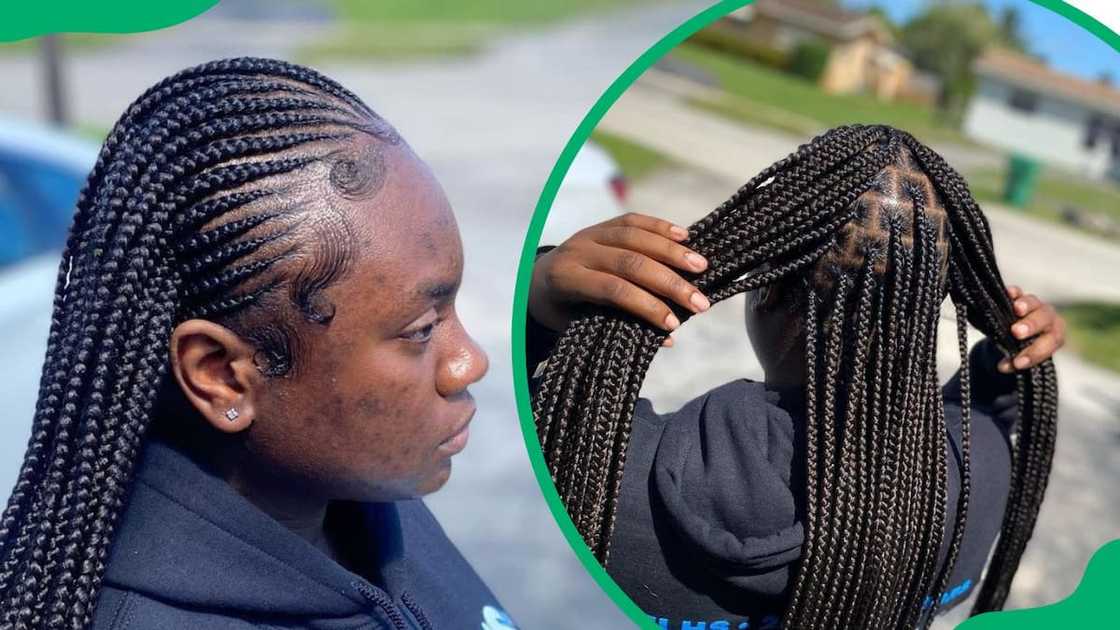 Tribal Braid with Curls