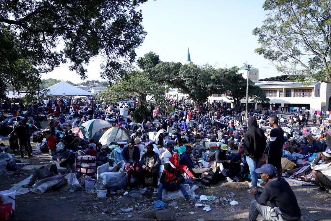 Thousands of Malawians were relocated to a temporary facility following clashes with the South African Police Service