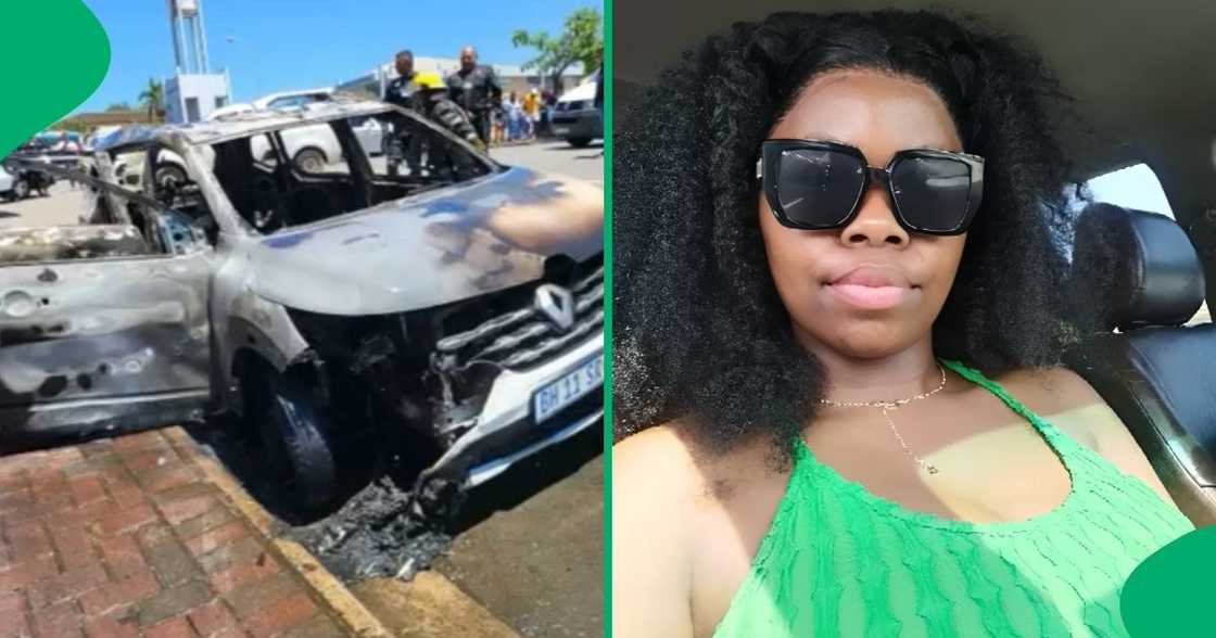 A woman was heartbroken after her new Renault Triber randomly caught fire. A woman was heartbroken after her new Renault Triber randomly caught fire.