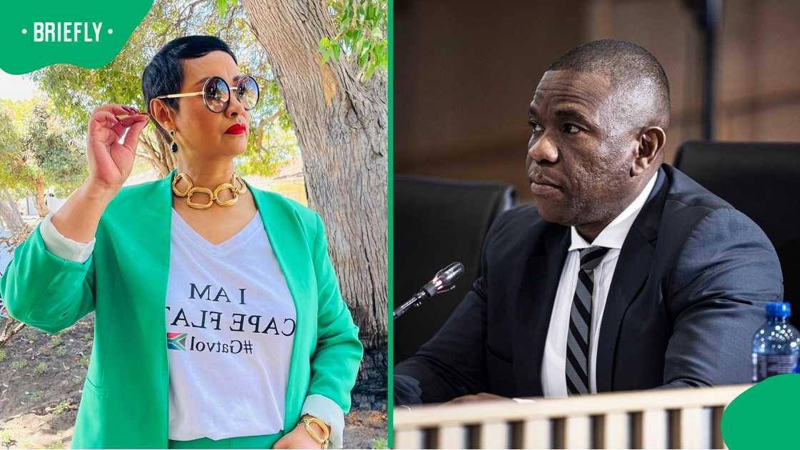 ActionSA MP Dereleen James took a picture with General Nhlanhla Mkhwanazi ActionSA MP Dereleen James took a picture with General Nhlanhla Mkhwanazi