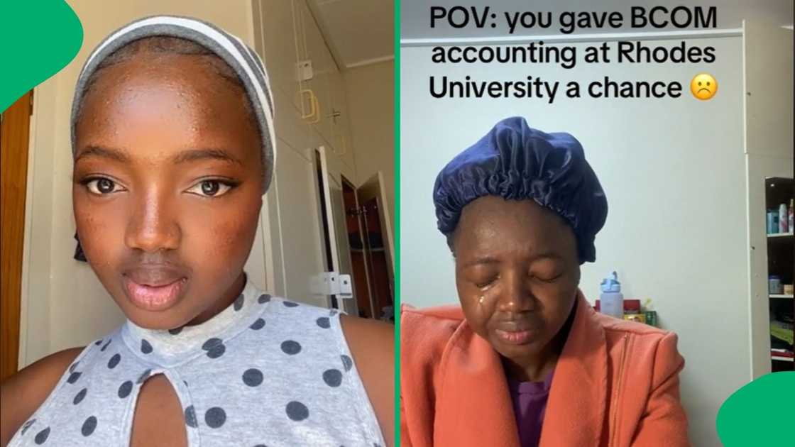 Student in tears as qualification continues to show her flames