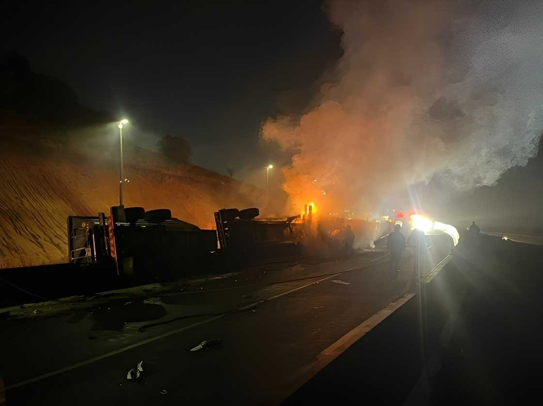 One person was killed in a fiery N3 crash One person was killed in a fiery N3 crash