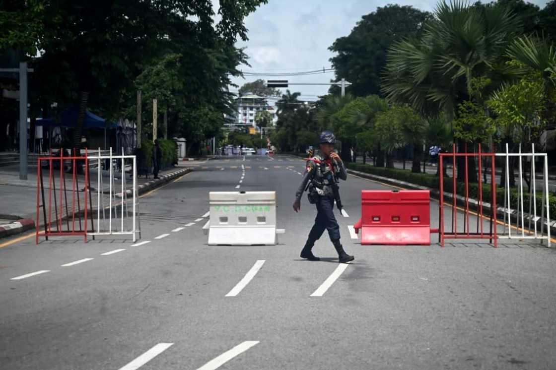 The 75th anniversary of the assassination of Myanmar's independence hero and father of ousted leader Aung San Suu Kyi was a muted affair Tuesday