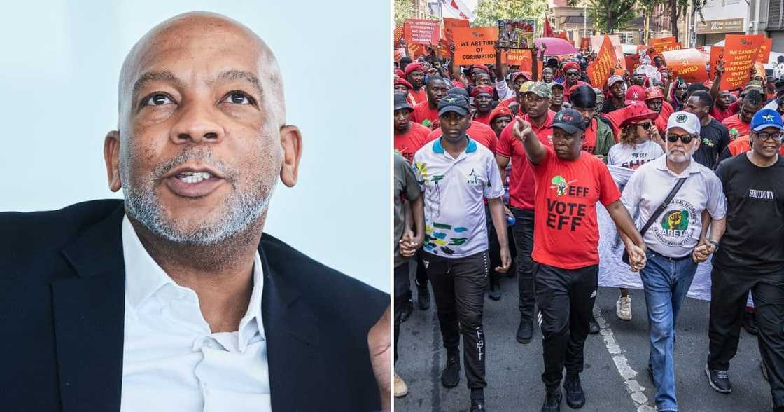 Kgosientsho Ramokgopa says the reduction of loadshedding had nothing to do with the EFF's shutdown Kgosientsho Ramokgopa says the reduction of loadshedding had nothing to do with the EFF's shutdown