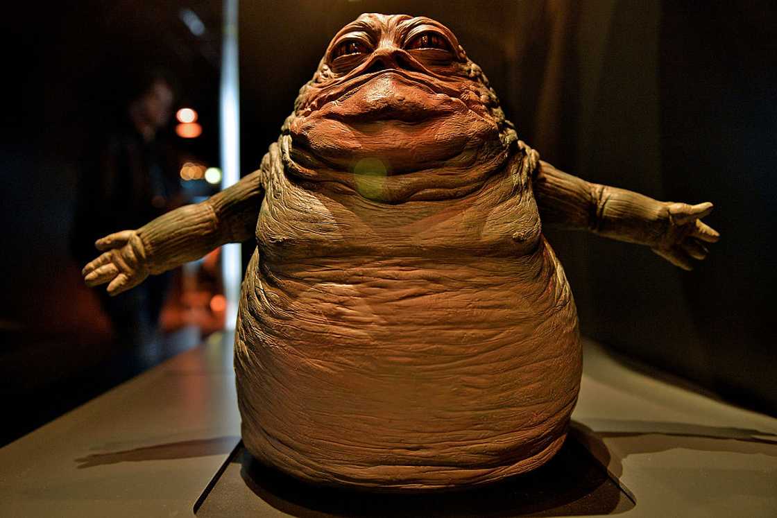 The model of Jabba the Hutt The model of Jabba the Hutt