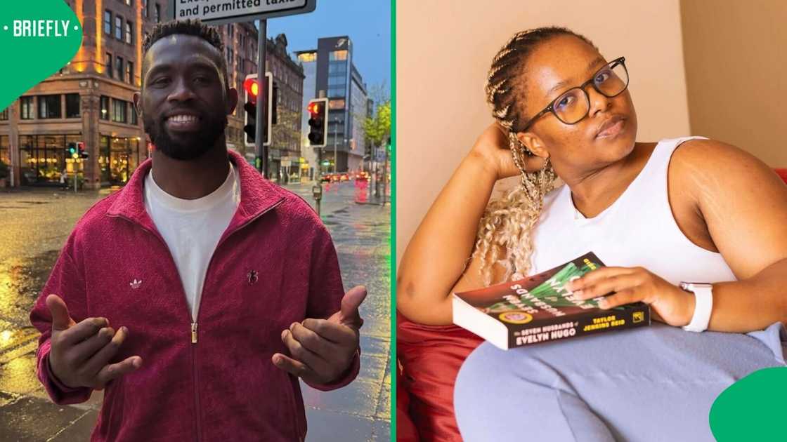 Siya Kolisi was spotted helping a gym influencer with her workout session in a TikTok video.