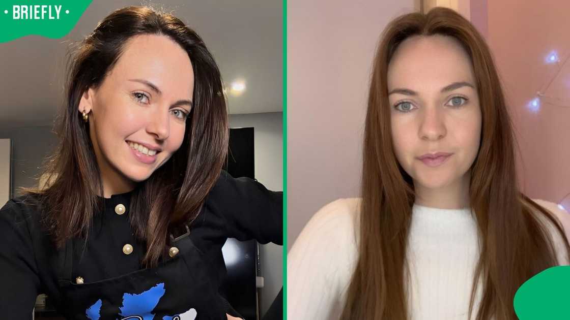 A woman explained her working hours. A woman explained her working hours.