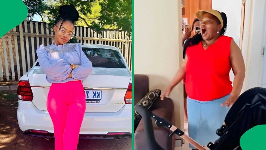 A woman surprised her mother with 50 presents for her 50th birthday. A woman surprised her mother with 50 presents for her 50th birthday.