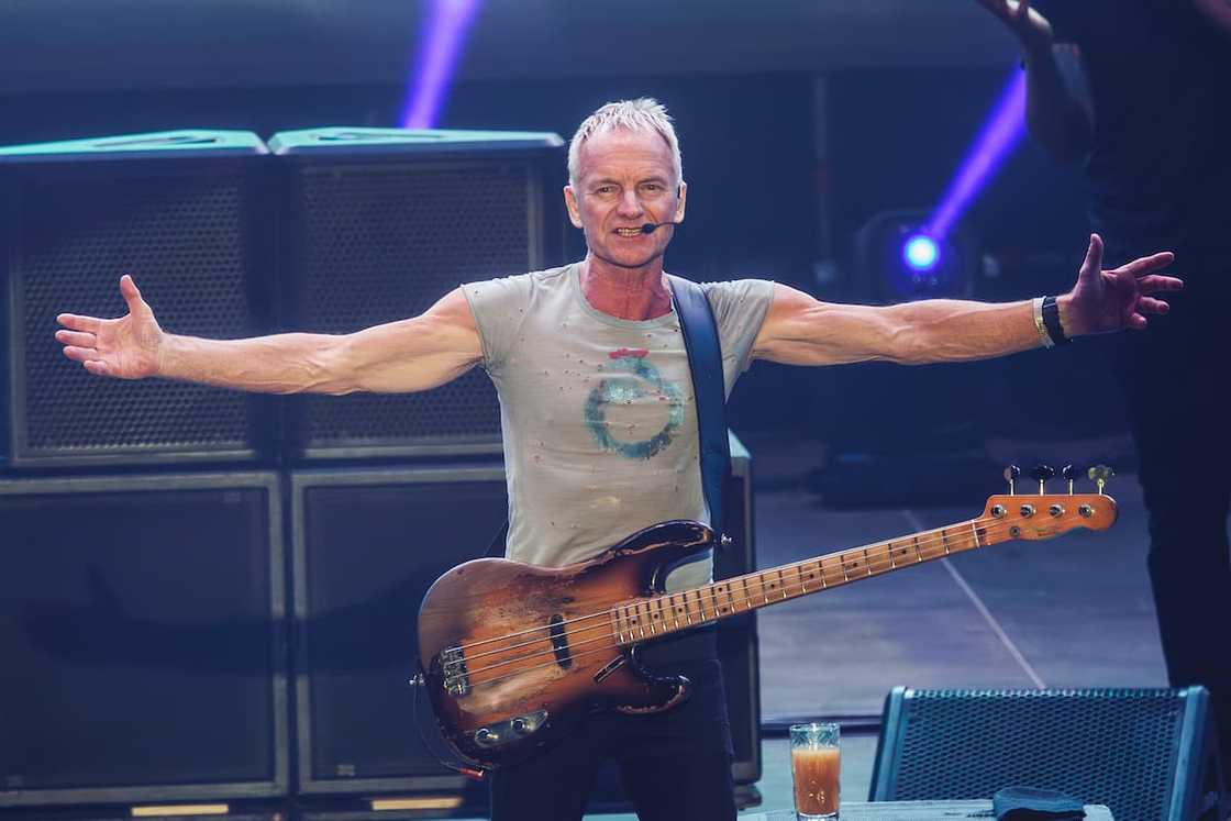 Sting performs in concert during Christmas by Starlite Sting performs in concert during Christmas by Starlite