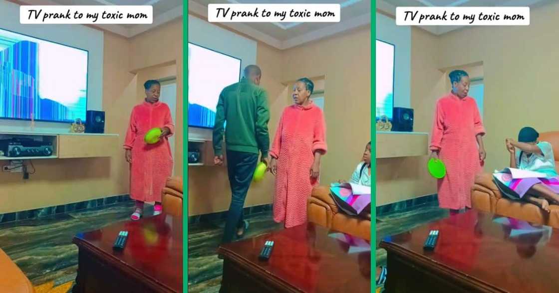 Broken TV prank Broken TV prank