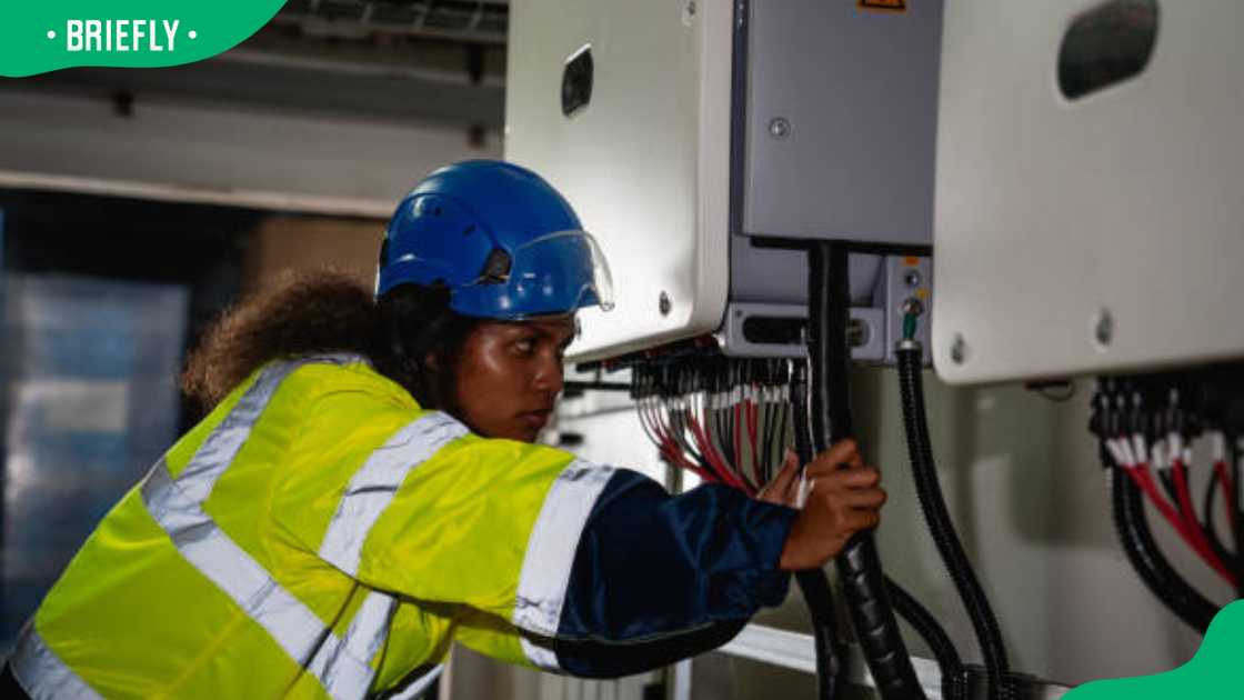 Electrical engineer at work Electrical engineer at work