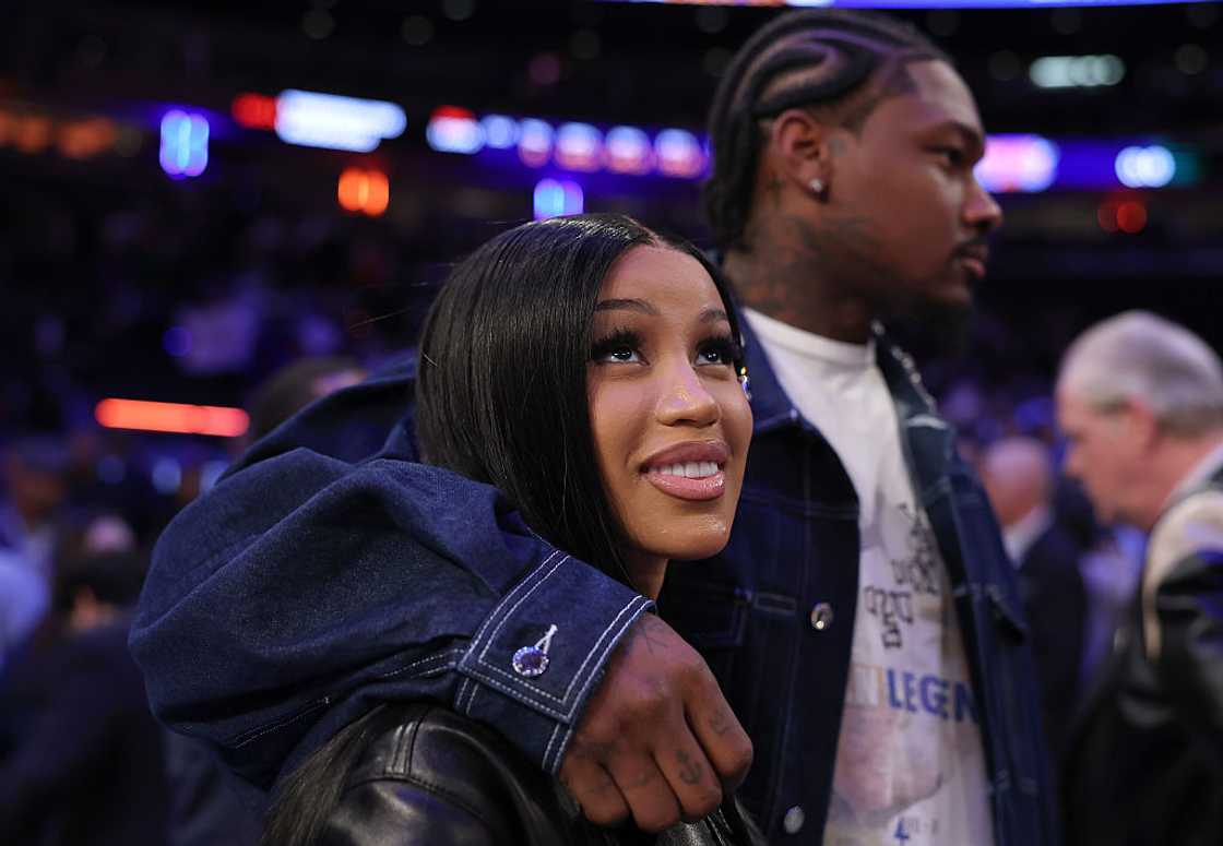 Stefon Diggs and rapper Cardi B