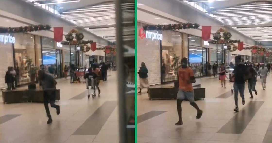 Mams Mall shoppers fled a robbery scene Mams Mall shoppers fled a robbery scene
