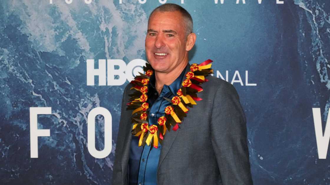 Garrett McNamara attends the LA Premiere of HBO's "100 Foot Wave" Season 2 at Pacific Design Center
