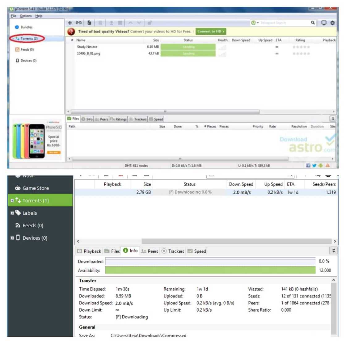 How to download a movie using uTorrent How to download a movie using uTorrent