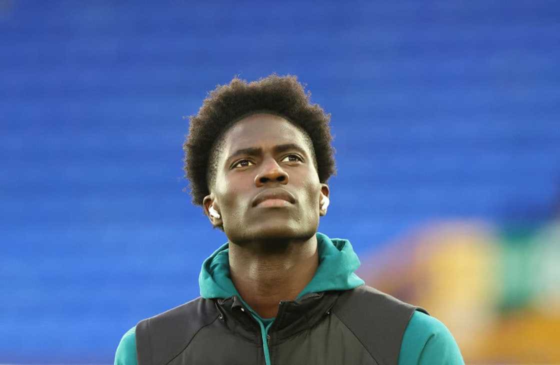 Amadou Onana at Goodison Park in Liverpool, England. Amadou Onana at Goodison Park in Liverpool, England.