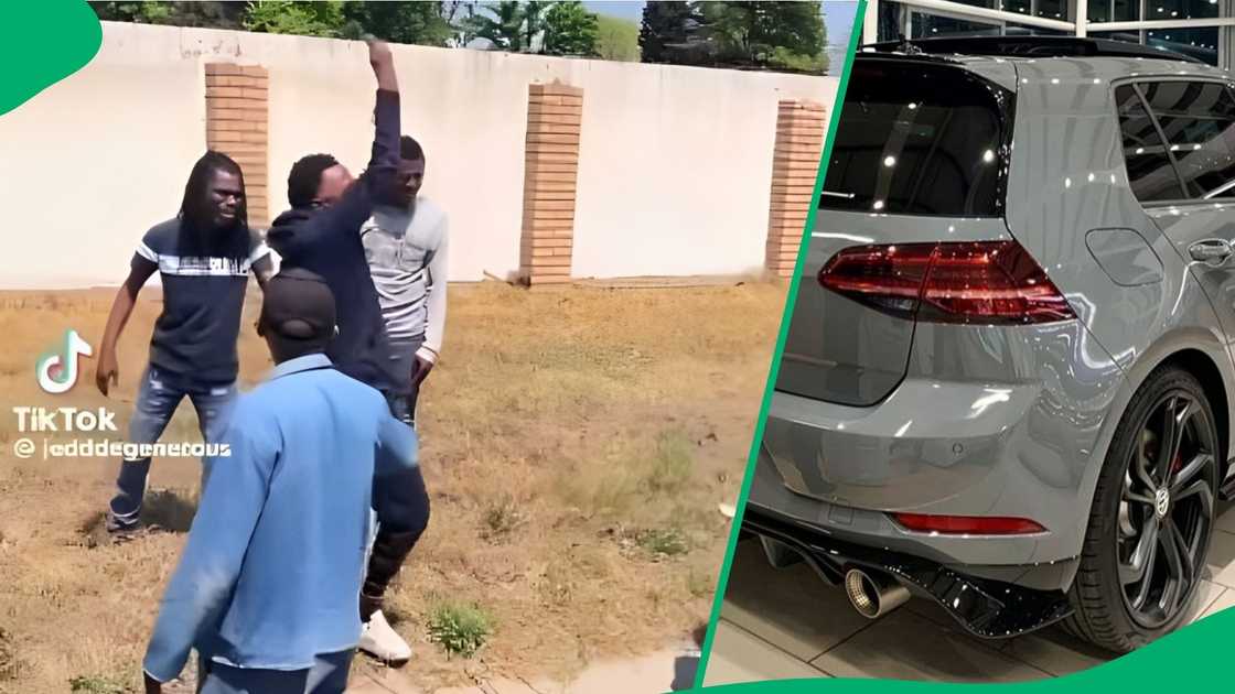 Golf GTI TCR driver crashes and slams bystanders Golf GTI TCR driver crashes and slams bystanders