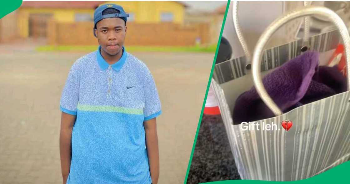 A TikTok video shows a man unpacking the gift he received from his girlfriend. A TikTok video shows a man unpacking the gift he received from his girlfriend.