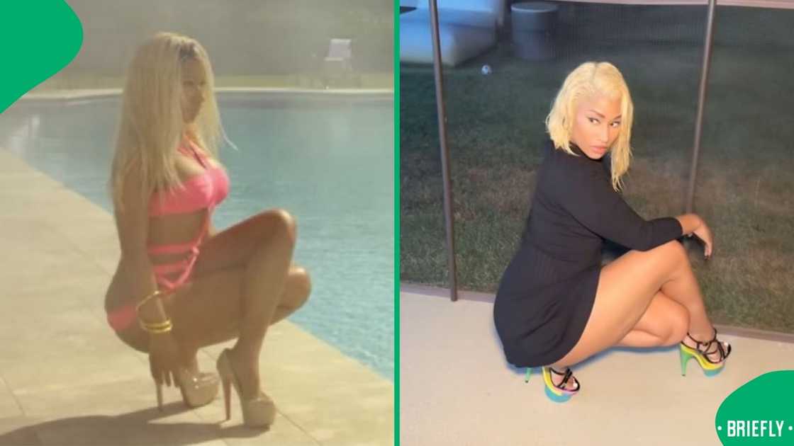 Nicki Minaj recreated her iconic 'High School' pose. Nicki Minaj recreated her iconic 'High School' pose.