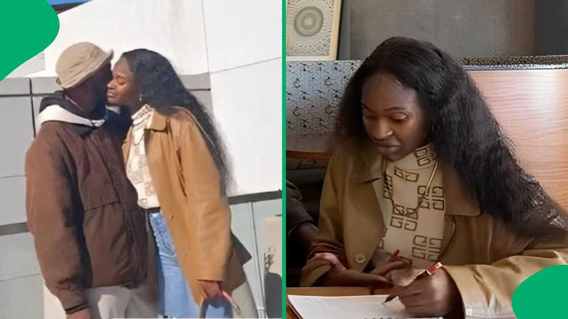 A couple on their fourth date discussed the future of their relationship. A couple on their fourth date discussed the future of their relationship.