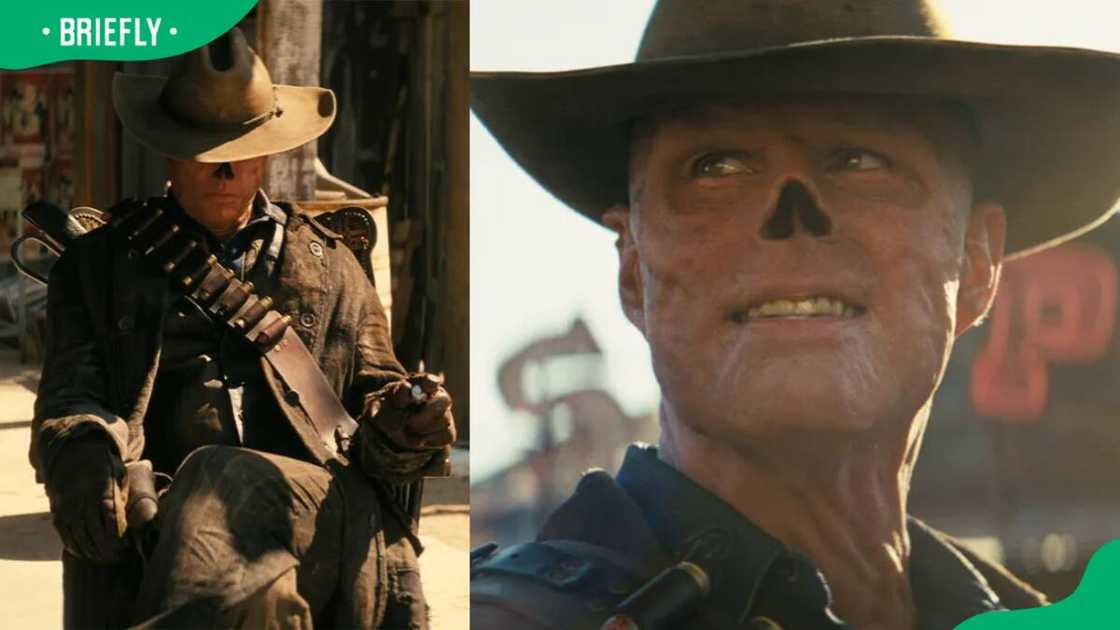 Fallout's characters on set Fallout's characters on set