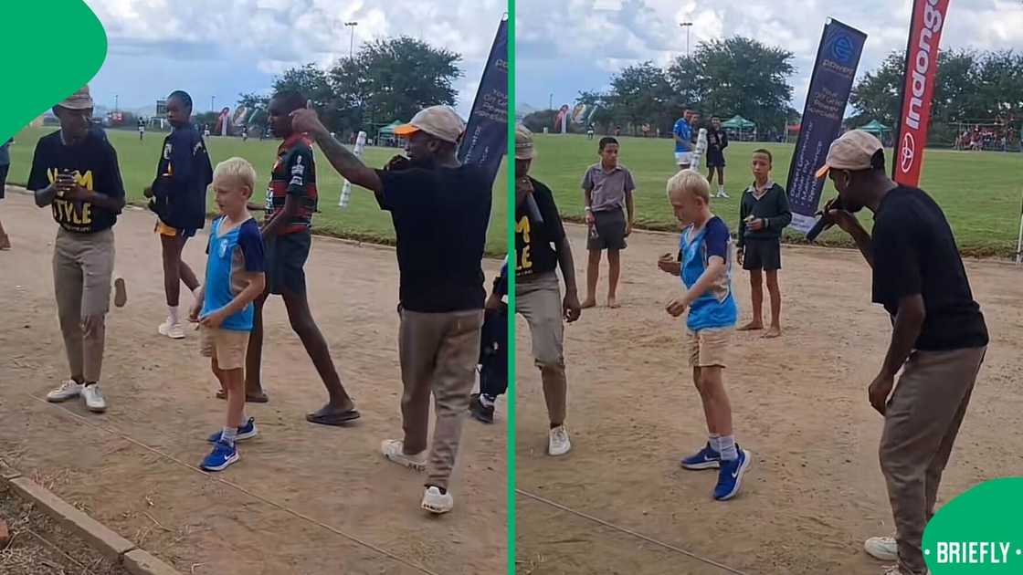 A little boy amazed South Africans with his dance moves. A little boy amazed South Africans with his dance moves.