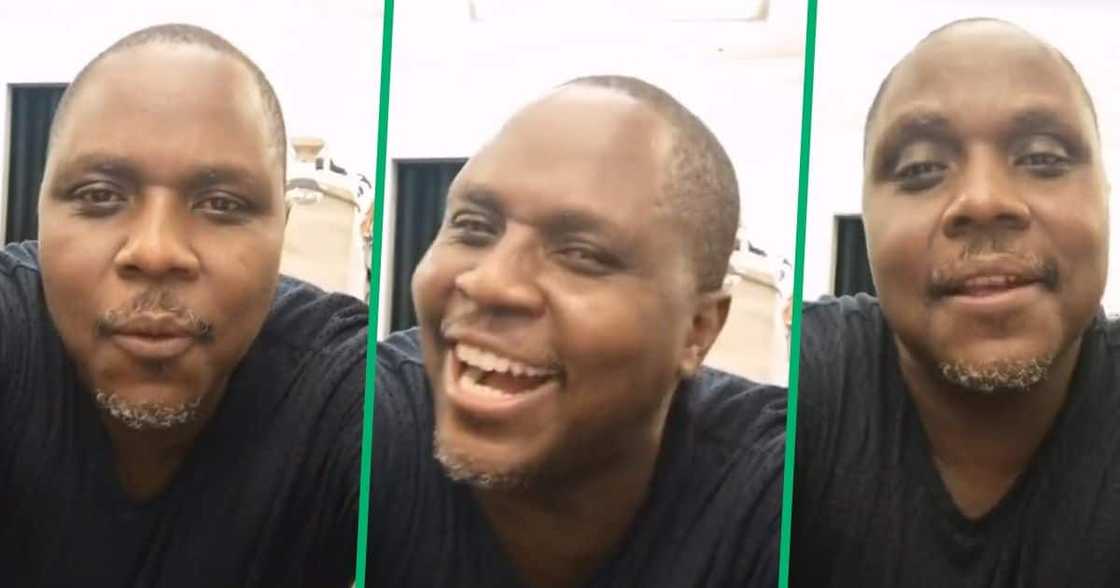Actor and director Meshack Mavuso sharing funny joke on TikTok. Actor and director Meshack Mavuso sharing funny joke on TikTok.