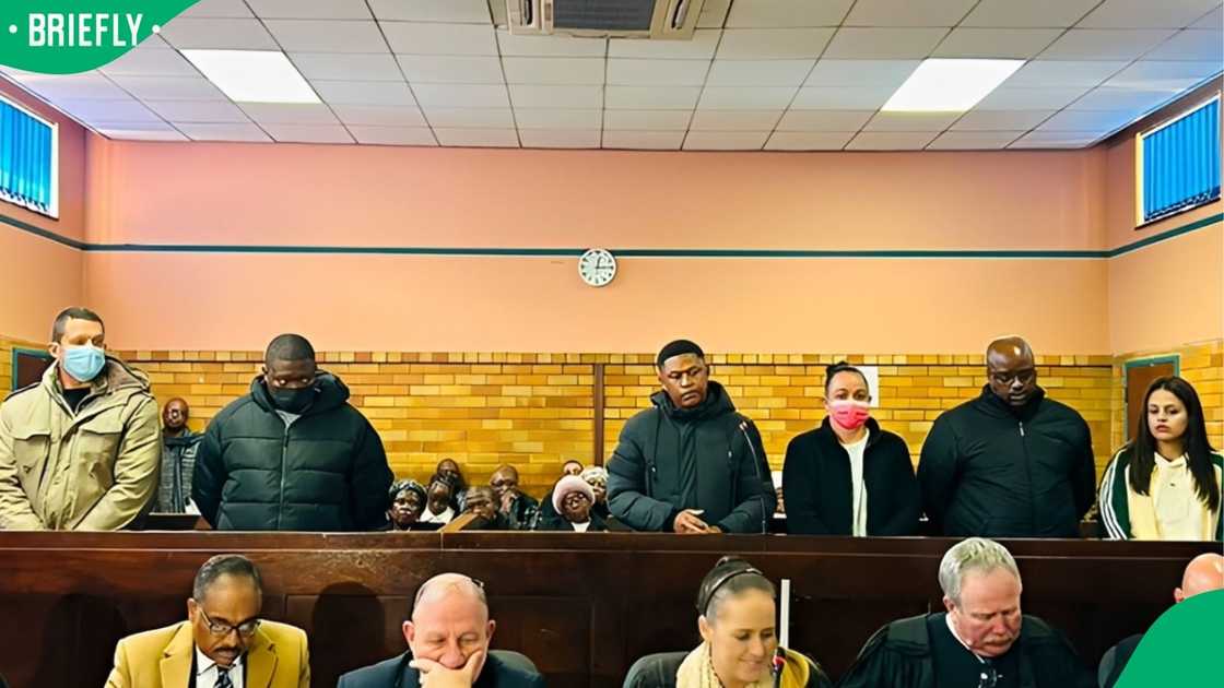 The accused in the Emmanuel Mbense murder case The accused in the Emmanuel Mbense murder case