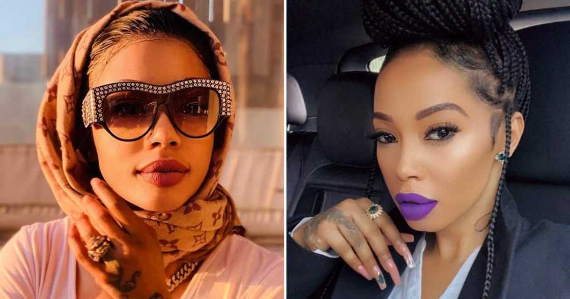 Kelly Khumalo has shared pictures with her new baby. Kelly Khumalo has shared pictures with her new baby.