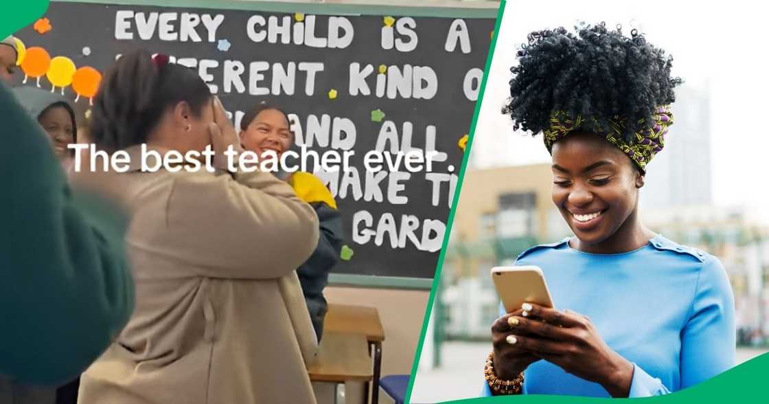 A group of students pulled a heartwarming birthday surprise for their teacher. A group of students pulled a heartwarming birthday surprise for their teacher.
